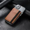 Porte-cartes bande élastique porte-cartes en cuir autocollant 3M adhésifs ID S téléphone portefeuille autocollants arrière pour Smartphone support celulaire