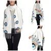 Scarves Nazar Evil Eye Mandala Scarf For Womens Warm Winter Pashmina Shawls And Wrap Charms Greek Amulet Long Large Shawl Ladies