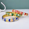 Bangle 5 Val Chinese Styles Cloisonne Armband Double Crystal Female Bangles National Wind GP Lady's Jewelry Gift233T