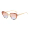 Sunglasses Fashion Women's Cat Eyes Street Pos In Europe And America Round Face Glasses