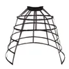 Skirts Cage Hoop Petticoat Women Irregular Crinoline Skirt Pannier White Black Wedding Bridal Underskirt Bustle