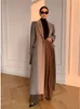 Femmes mélange en Long manteau automne hiver rétro haut de gamme tempérament taille longueur veste femme bureau dame mode 231018