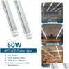 Led-buizen 4Ft Led-verlichting 4 Ft T8 22W 28W 60W Leds-buizen Licht Smd 2835 G13 Fluorescentielamp Ac85-265V Voor Winkel Garage Magazijn Winkel Dh4Ew