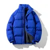 Hommes Down Parkas Hommes Épaissir Chaud Col Montant Couleur Unie Marque De Mode Veste D'hiver Manteau Casual Parka Femmes Streetwear 231018