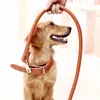 Dog Collars Collar Leash Set Harness Pet Leather Large Puppy Accessories Pets Supplies German Shepherd Golden Retriever