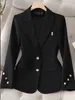 女性のスーツY2Kロングスリーブビジネスワークウェアウーマンブレザーレディースブラックカーキレッドソリッド女性スリムフォーマルジャケット秋の冬