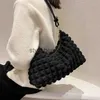 Shoulder Bags High-quality Large Tote Bag Bag Soft Cotton Women's Designer Handbag Gentle Shoulder Bagstylisheendibags