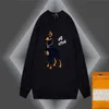 Hoodies للرجال زائد حجم sweatshirts Aop Jacquard Letter Printing سترة محبوكة مخصصة لآلة الحياكة Jacquard التفاصيل التفصيلية جولة الرقبة سترة T7V10