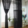 Rideau français noir dentelle Tulle rideaux transparents pour salon fenêtre épissage conception fleur lumière filtrage rideaux pour chambre balcon 231019