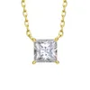 Pingentes springlady luxo 925 prata esterlina 1ct esmagado corte alto carbono diamante pedra preciosa pingente colar jóias finas