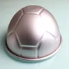 Baking Moulds 50pcs 20cm Semicircle Football Cake Mold 6 Inch 8 Cakes Mould Aluminum Bakeware Tools