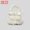 New Soft Pleated Handbag Nylon Cotton Filled Dumpling Bag Women's Versatile Winter Fashion One Shoulder Crossbody Bag