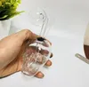 mini bong in vetro narghilè a forma di teschio narghilè creativo tubo dell'acqua mini gorgogliatore dab rig per fumare