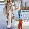 Women's Tracksuits Fashion Three Piece Sets Long Cardigan Cover Up V Neck Sling Tank Undershirt Whit Straight Pant Suit Causal Loose Solid 231018