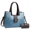 Вечерние сумки 2023, винтажный комплект из двух предметов, женская сумка большой вместимости, качественная роскошная сумка через плечо на одно плечо, бутик