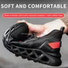 Dress Shoes Anti Smash Steel Toe Safety Men Puncture Proof Work Boots Light Breathable sneaker Comfortable WearResistant Man 231019