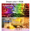 Christmas Decorations LED Fairy Lights USB Powered Smart String Bluetooth Control DIY Color Changing Rainbow for Bedroom Party 231018