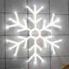 1PC Snowflake Dekoracja Dekoracja Flex Silikon LED Neon Znak, wielofunkcyjne dekoracyjne światła naścienne, zasilane USB, białe