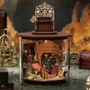 Akcesoria dla lalek DIY mini drewniane lalki domy miniaturowe zestaw budynków czasowy Magic Garden Dollhouse z meblami zabawkami dla dziewcząt Prezenty urodzinowe 231018