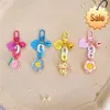 Kawaii dos desenhos animados animal chaveiro doce bonito flor borboleta doces kering com sino coração placa pendente geléia saco acessório