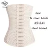 Plus Size Corselet Corsets och Bustiers Slimming Steel Boned Underbust Corset Sexiga underkläder Corsage Korsett XS-5XL186J