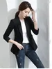 Ternos femininos 2023 outono primavera básico blazer mulher roupas botão moda sólida jaqueta fina feminina chegada casacos overwear