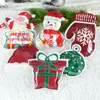 Decorazioni natalizie 10 pezzi Sacchetti di caramelle Bomboniere per bambini Biscotti di Babbo Natale Sacchetti di imballaggio regalo in plastica Buon Natale Decor per l'anno 2024 Navidad