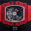 Designer Watch Richardmill Richards Milles Watches Mechanical Richar Miller RM 1103 NTPT Red Devil Mens Series Carbon Fiber Automatic With Security Card