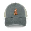 Caps Ball Cute Golden Doodle Cowboy Hat Mężczyzna ochrona UV Solar w Trucker Man Women's