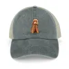 Cappellini da baseball Simpatico cappello da cowboy dorato con doodle Protezione solare UV maschile nel camionista da uomo e da donna