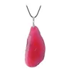 Chains Fashion Natural Stone Raw Onyx Slice Irregular Agat Crystal Necklaces For Women Love Gift Charms Jewelry