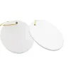 3 inch Kerst ronde sublimatie blanco keramische hanger cirkel aangepaste ornamenten kerstboom decor dubbelzijdig afdrukken groothandel FY4353 1019