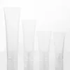 Parfymflaska 50pcslot 15 ml 20 ml 30 ml 50 ml 100 ml Frostade klara plast Mjukrör Tomma kosmetiska grädde Emulsion Lotion Förpackningsbehållare 231019