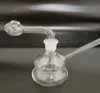 Mini bicchiere trasparente Bong in vetro Pipa ad acqua Narghilè Piattaforme petrolifere dab rig congiunte