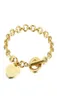 Kvinnor rostfritt stål armband vänligen återgå till hjärta guld silver ot kedjor pulsera armband mode t smycken styletseg1326300