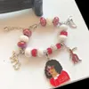 Braccialetti con ciondoli Fatti a mano Lettera greca Sorority Red Detal Elefante Handsign Girl 1913 Bracciale Jewelry302V