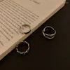 Cluster Ringe Punk Metall Geometrie Kreisförmige Set Öffnung Zeigefinger Zubehör Schnalle Gelenk Schwanz Ring Für Frauen Schmuck Geschenke