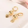 Incredibile set di perline europee con catena da sposa 18 k giallo oro fine GF collana multistrato orecchino gru cuore set di gioielli indiani210v