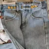 Kvinnors jeans 2023 vinter lös plus sammet varma raka byxor kvinna koreanska all-match streetwear denim byxor avslappnad hög midja baggy