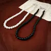 Pendant Necklaces Beautiful Wedding Party Black White Pearl Necklace For Women Personality Fashion Classic Adjustable Choker Jewelry Gifts