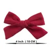 Hair Accessories 10pcsLot Soft Cotton Linen Fabric Bow clips Schoolgirl Sailor Clips Baby Girls 231019