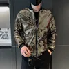 Men's Jackets Y2K Men's Streetwear Night Club Stage Thin Motorcycle Jackets Trendyol Men Hip Hop Sequined Bombers Jacket Coat Fashion Clothing 231018