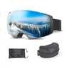 Ski Goggles 2023 Double layer magnetic suction outdoor ski goggles for adults anti fog large field of view spherical myopia 230418