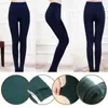 Leggings femme hiver chaud pantalon thermique collant polaire chaussette doublé velours collant effet peau taille haute laine 231018