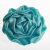 Decorative Flowers 10pcs 3" 7.6cm Chiffon Ruffles Rose Bud Artificial Flower For Wedding Decoration Fabric Cloth Shoes Invitation