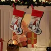 Juldekorationer Faceless Doll Theme Candy Bag Christmas Supplies Santa Claus Christmas Socks Family Holiday Atmosphere Hanging Decoration X1019