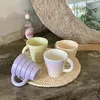Tazze Tazza nordica Cerchi in ceramica fatti a mano Tazza da caffè creativa per ragazze Acqua di grande capacità