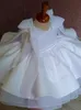 2023 White Ball Gown Flower Girl Dresses Ball Gown Satin Short Tutu Vintage Little Girl Peageant Dress Gowns ZJ418