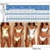 Roupa de banho feminina ouro brilhante maiô de uma peça sexy bandagem push up monokini moda beachwear entrega direta