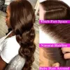 Synthetic Wigs Chocolate Brown 13x4 Lace Frontal Human Hair Wigs For Women Body Wave HD Transparent 360 Full Lace Front Human Hair Wig On Sale Q231019